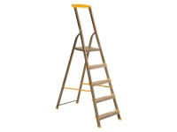 Alve Schodíky jednostranné s poličkou, žlté