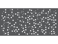 MEGACORP Dizajnové plotové pole CHAOTICKÉ BUBLINY pozinkovaná oceľ 1900 x 900 mm