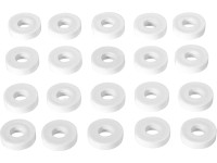 Dištančné puzdro 20 mm x 8,4 mm x 5 mm biele, 20 ks