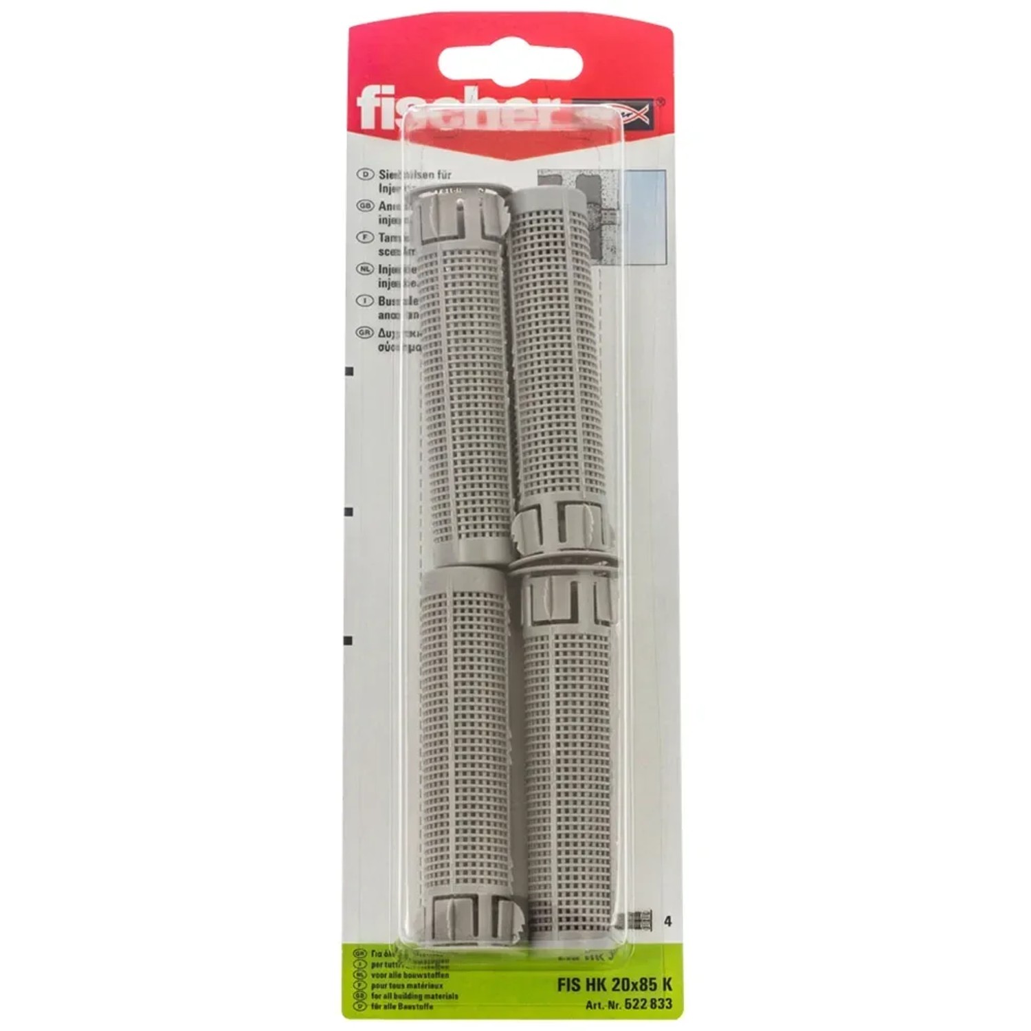 E-shop Fischer Sitko pre chemickú maltu FIS H 20 x 85 K NV, 4 ks