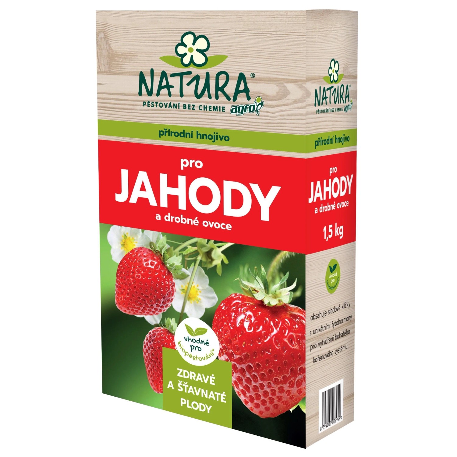 E-shop NATURA Prírodné hnojivo pre jahody a drobné ovocie 1,5 kg