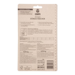 Compo hnojivé tyčinky pre orchidey, 20 kusov, pre výživu orchideí.