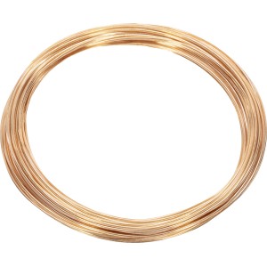 Stočený zlatý viazací drôt Basic z mosadze, hrúbka 1 mm, dĺžka 7 m.