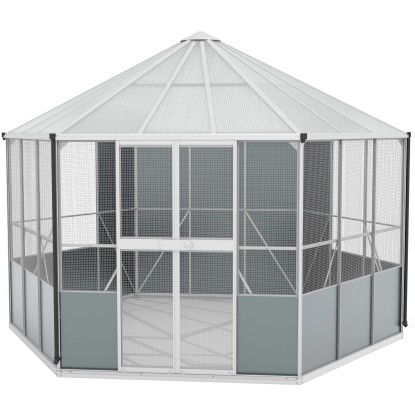 Vitavia Vtáčie voliéra Circus 9000, HKP 6 mm, hliník 383 x 336 x 284 cm, 9 m2