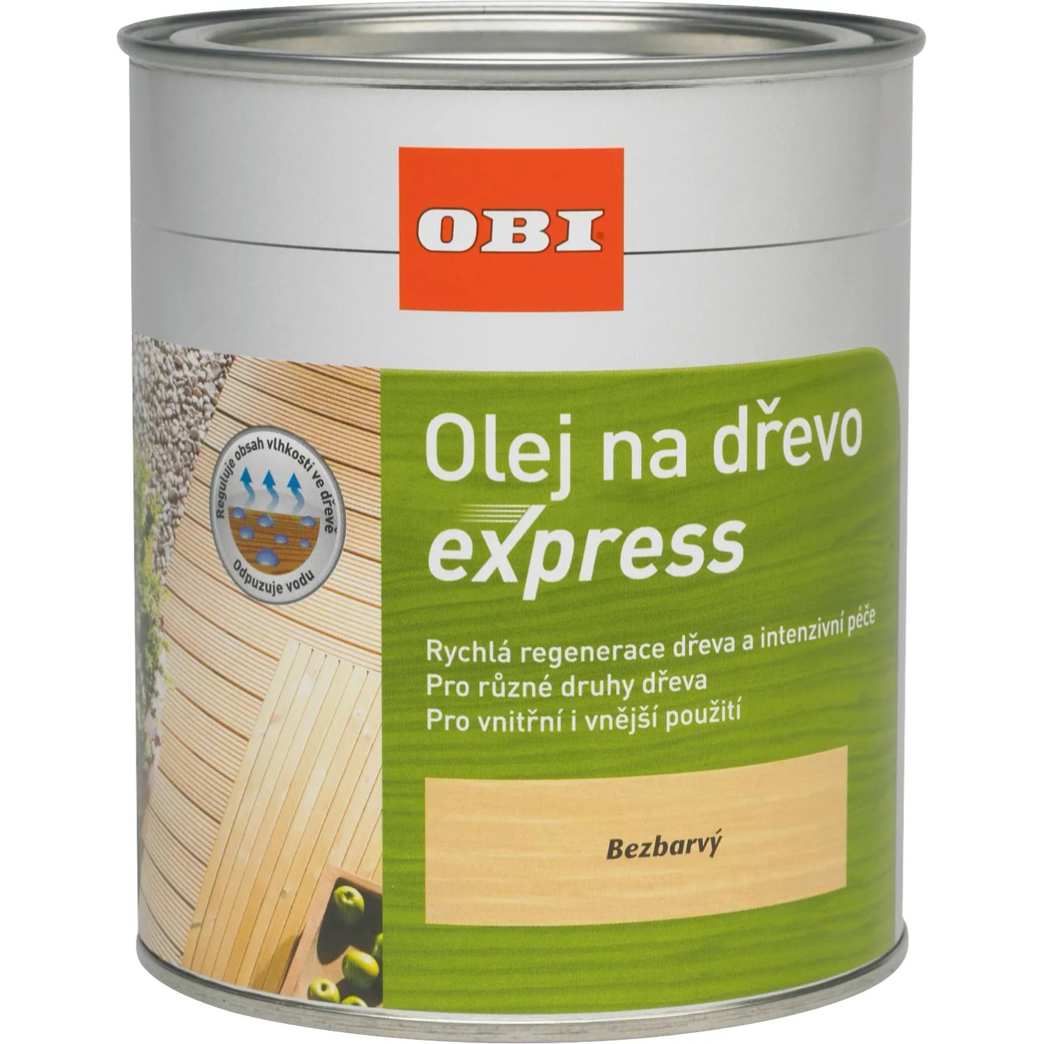 E-shop OBI Olej na drevo Express transparentný 750 ml