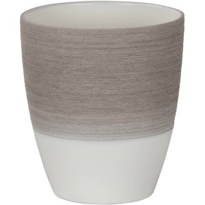 Scheurich Kvetináč na orchidey 650, Ø 13 cm, Espresso Cream, keramický kvetináč so škrabaným vzhľadom.