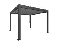 Biohort Pergola 3,5 x 3,5 tmavo sivá/strieborná 367,5 x 367,5 cm