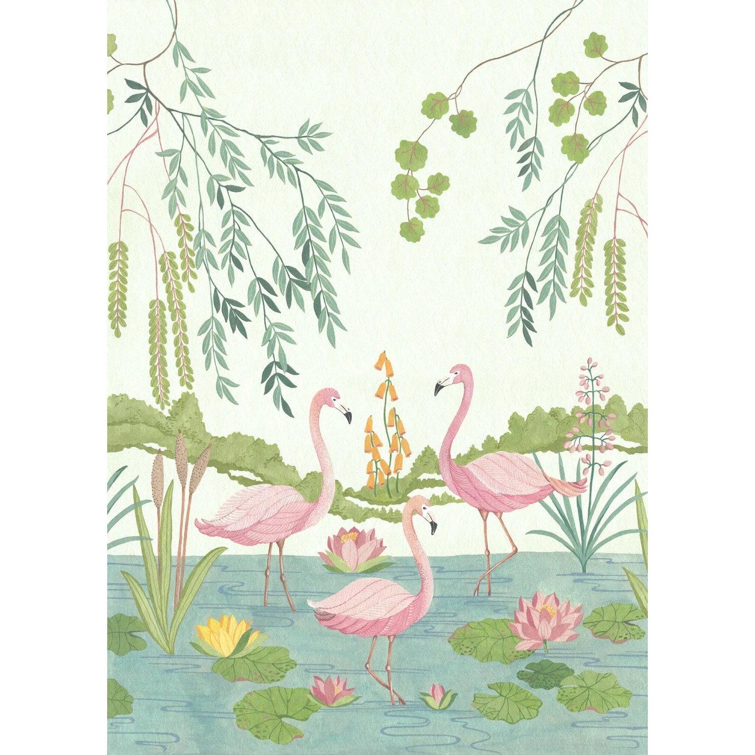 E-shop Komar Vliesová fototapeta Flamingo Vibes 200 x 280 cm