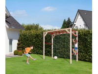 Weka Preliezačka s bránkovou sieťou Tabaluga, prír./červená, 210 x 103 x 217 cm Weka Preliezačka s bránkovou sieťou Tabaluga, prír./červená, 210 x 103 x 217 cm