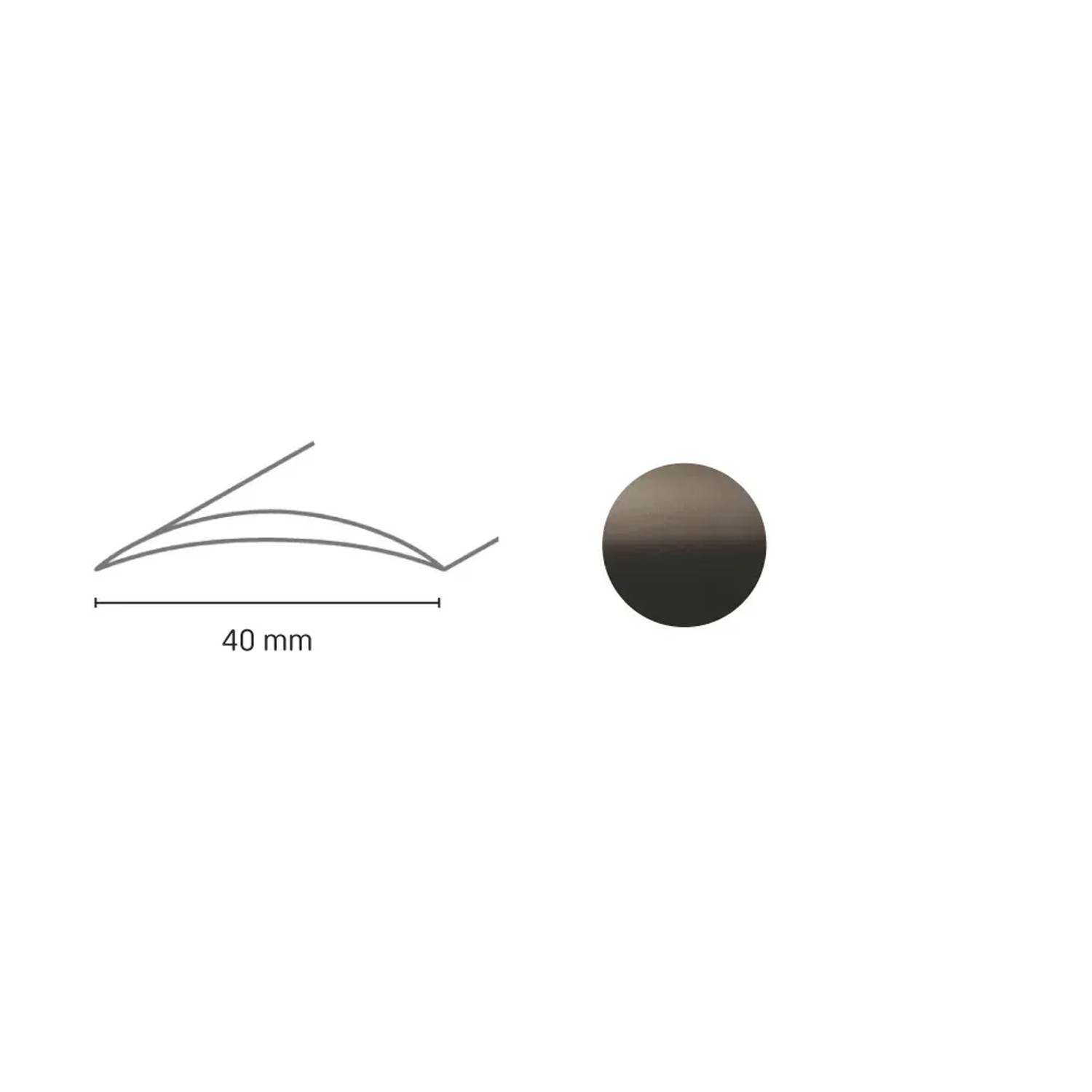 E-shop Döllken Profiles Prechodový profil DP 64 S Samolepiaca 40 x 930 mm, bronzový