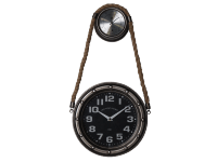 SPLENDID Nástenné hodiny DORM, čierna, 28,5 x 50 x 8 cm