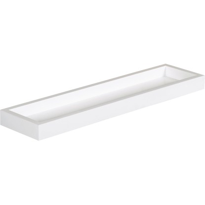 Polica na stenu 40 cm x 15 cm x 4 cm biela