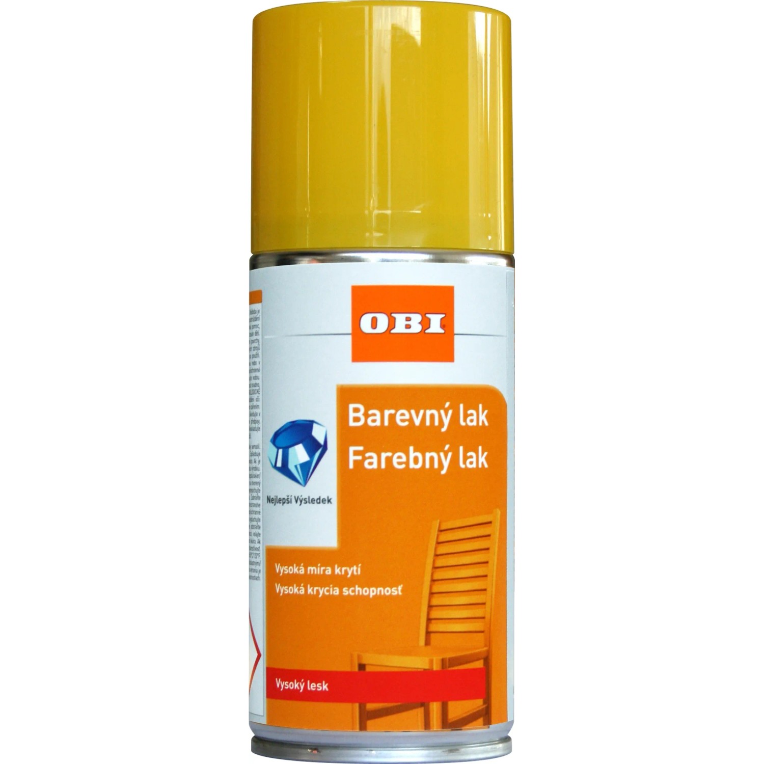E-shop OBI Lak v spreji vysoko lesklý RAL 1021 žltá horčičná 150 ml