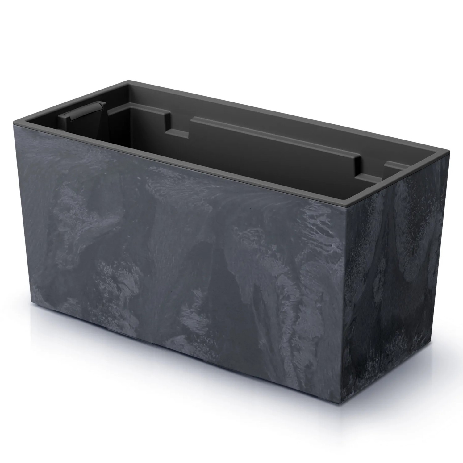 Urbi Case BETON EFFECT plantenbak afmetingen (mm) 395 x 185 x 195 cm, crèmekleurig