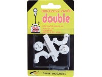 Obrazový záves Twenty double, biela, plast, 2 ks