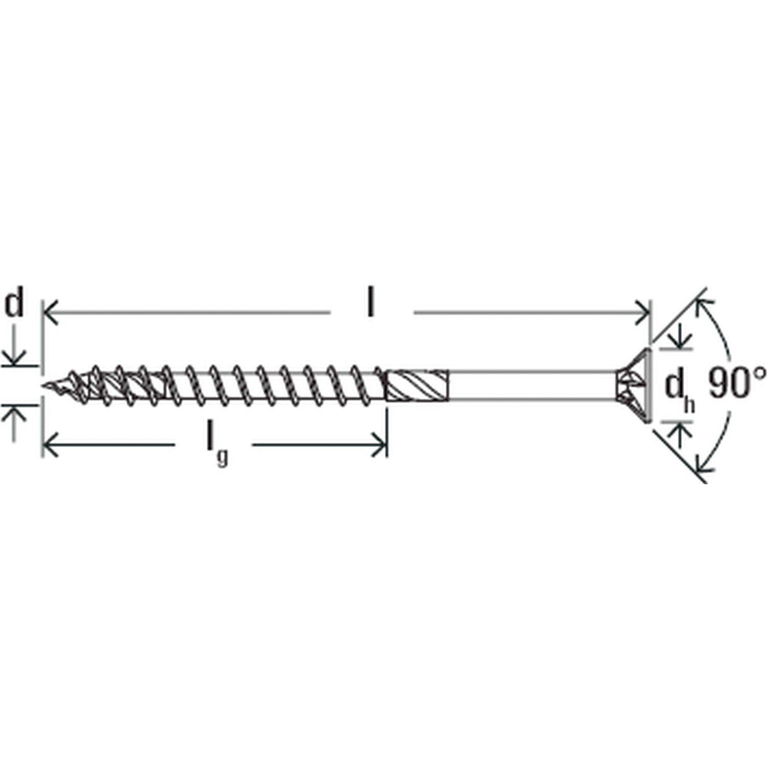 Tornillos Para Madera Fischer PowerFast II – 8.0 X 120 Mm, Pack De 50 Unidades, Cabeza Avellanada TX, Rosca Parcial