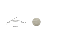 Döllken Profiles Prechodový profil DP 64 S Samolepiaca 40 x 1800 mm, dub mocca