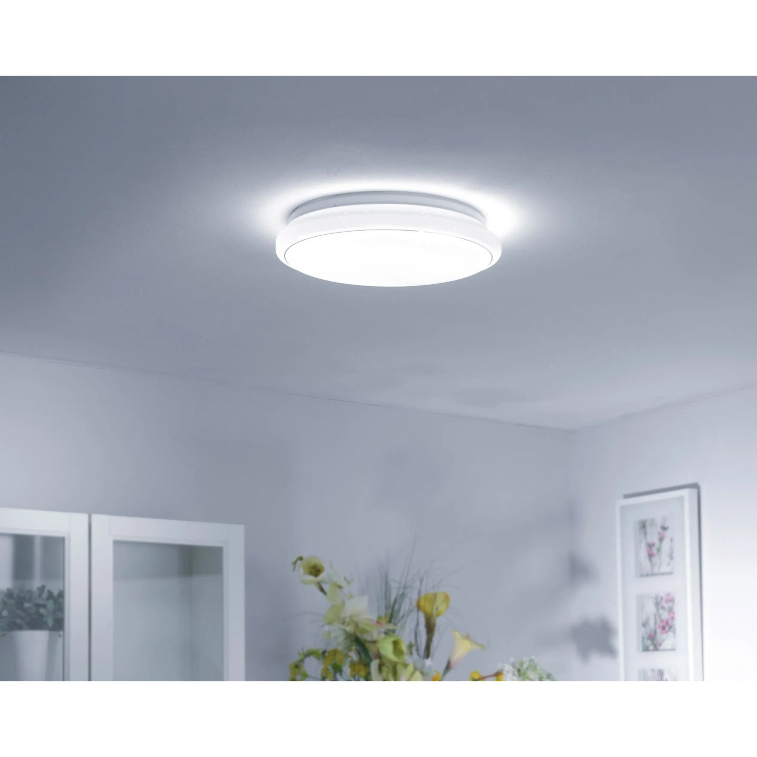 E-shop Just Light. Stropné LED svietidlo Jupiter, hv. obloha, 3000-5000K, pr. 44 cm