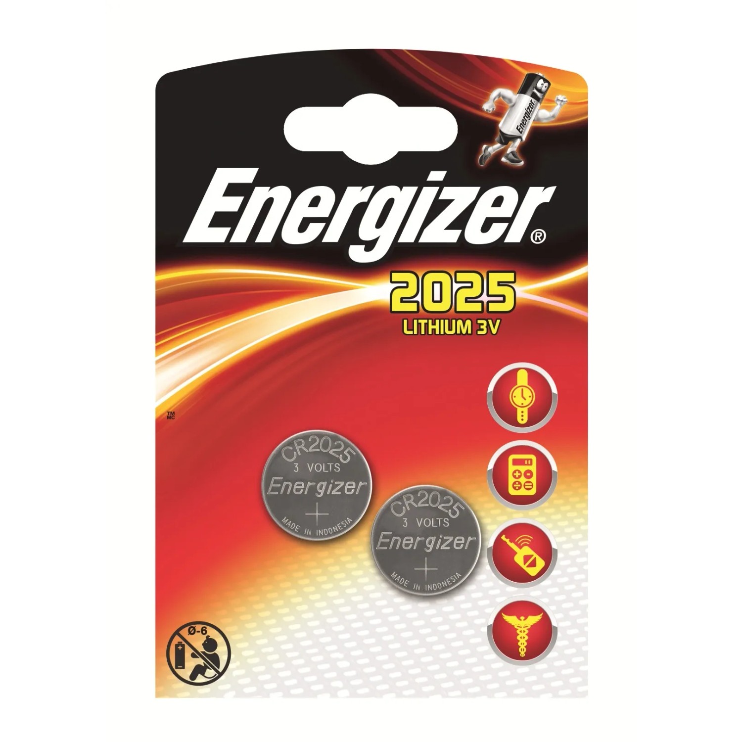 E-shop Energizer Lítiová gombíková batéria CR 2025, 2 ks