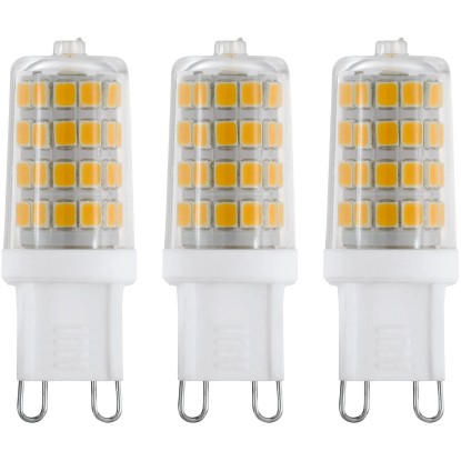 EGLO Súprava LED žiaroviek, G9, 3 W, 320 lm, 3000 K, 3 ks