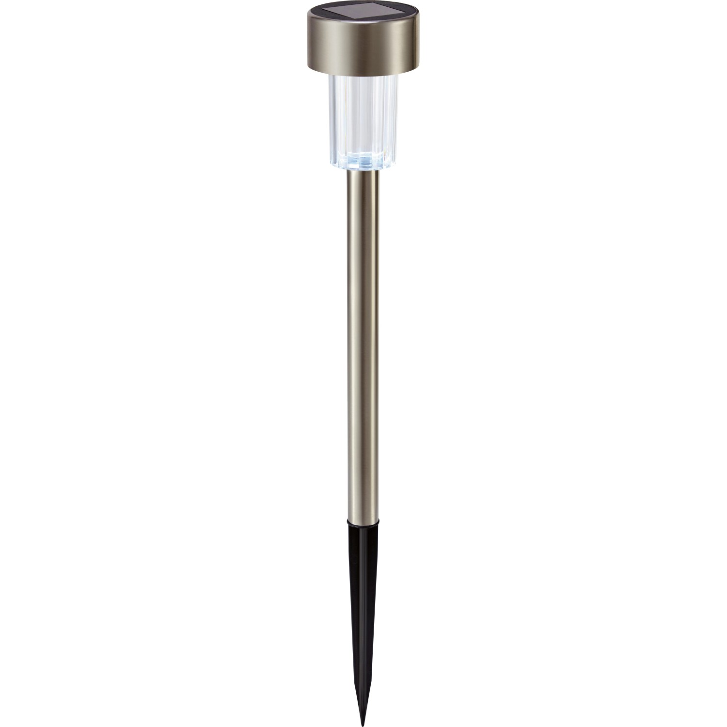 E-shop BWO LED solárne svietidlo SOLAR plast, strieborné/číre, 0,06 W, 5,5 x 40 x 5, cm