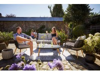 Sedacia súprava Edna 4-dielna povrazový poťah antracitová Sedacia súprava Edna 4-dielna povrazový poťah antracitová