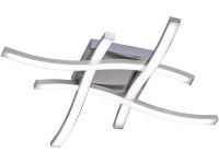 Reality Stropné LED svietidlo Route, 4-bodové, 4x5W, matný nikel, 46 x 46 cm Reality Stropné LED svietidlo Route, 4-bodové, 4x5W, matný nikel, 46 x 46 cm