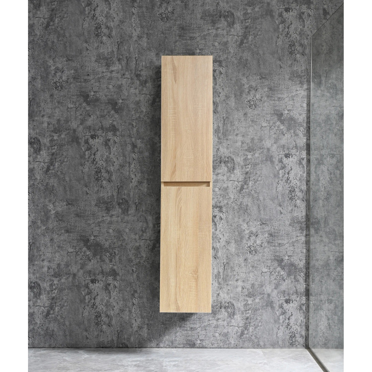 E-shop Sanotechnik Závesná vysoká kúpeľňová skrinka Corbo, javor, 150 x 30 x 30 cm