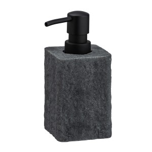 Wenko Villata dávkovač mydla antracit, vzhľad prírodného kameňa, objem 300 ml.