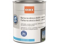 OBI Farba na okná a dvere hodvábne matná antracitová 375 ml