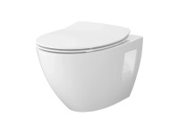 Cersanit Závesné WC SET B904 MODUO PLUS OVAL vr. WC sedátka (S701-724)
