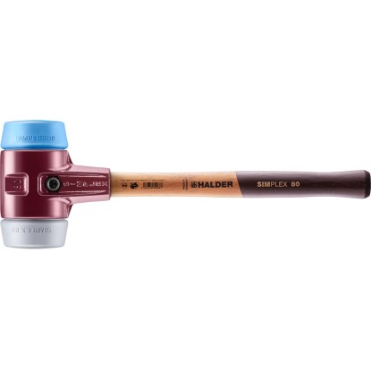 Halder Kladivo Simplex, TPE-jemná/TPE-stredná/temperovaná liatina, pr. 80 mm