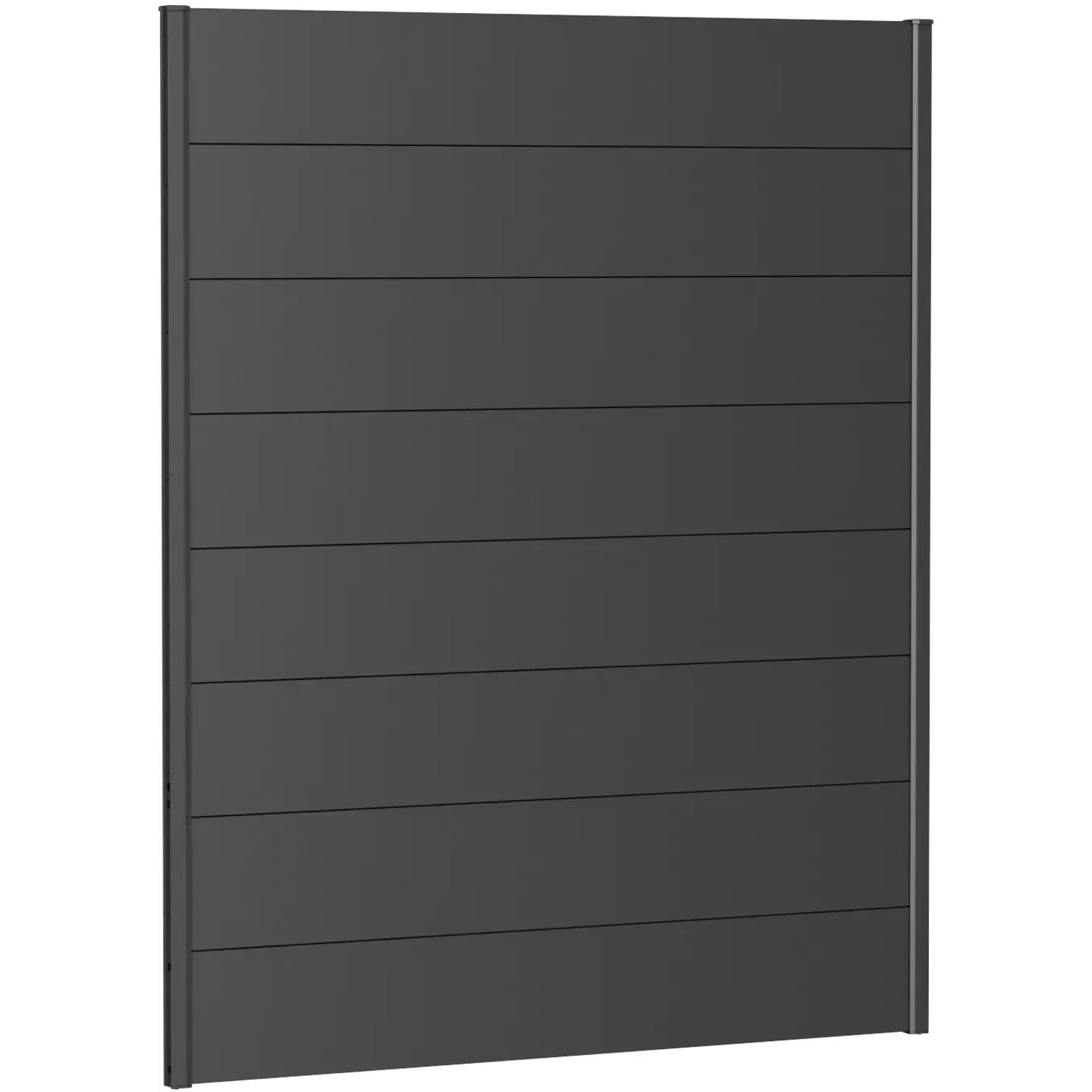 E-shop Biohort Plný plot bez presklenia tmavo sivý, 150 x 180 cm