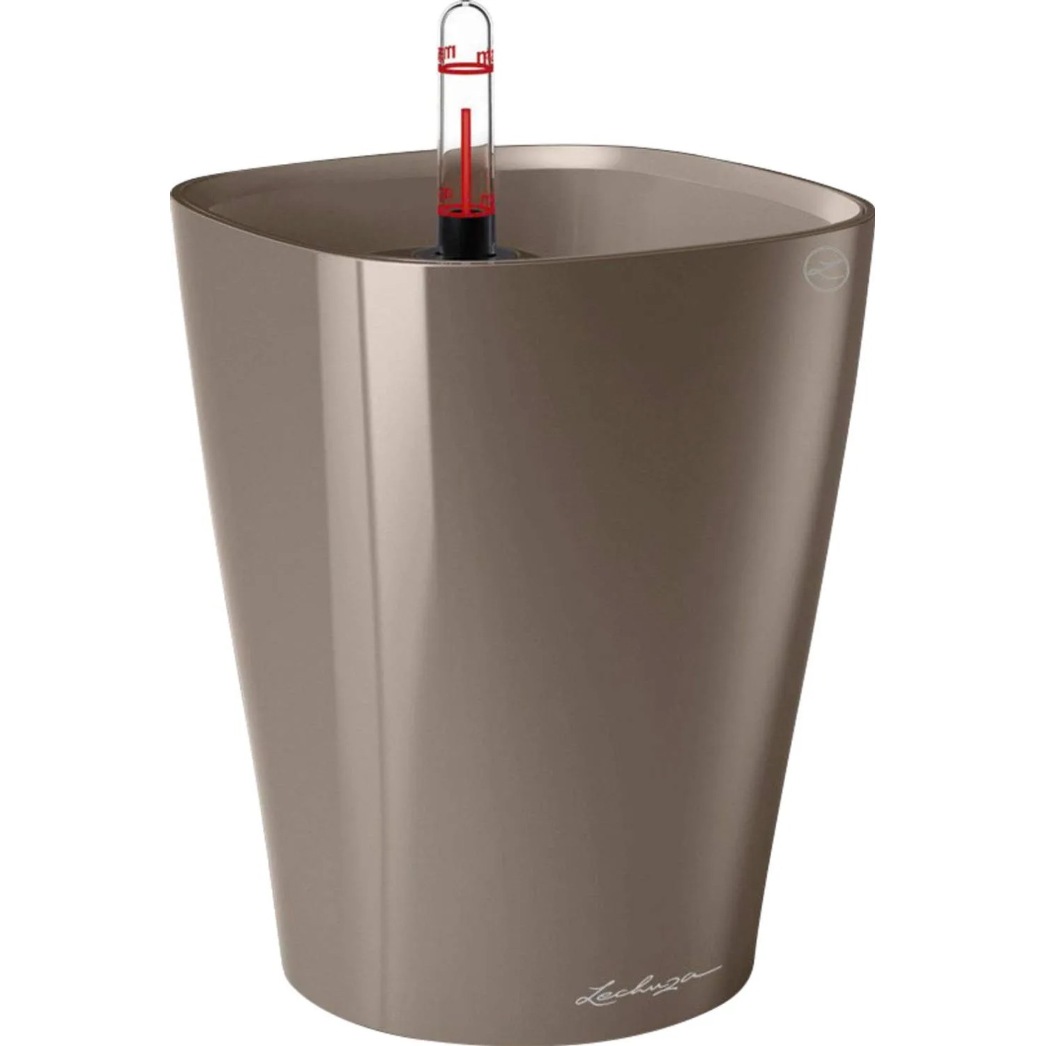 E-shop Lechuza Kvetináč Mini Deltini taupe, 130 x 100 x 100 mm