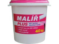 Malíř PLUS Biely disperzný oteruvzdorný malírsky náter 40 kg