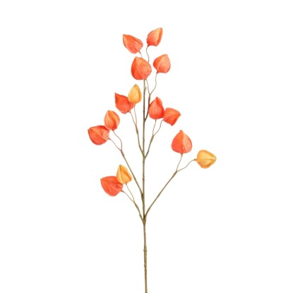 Mica Decorations umelá rastlina, oranžová čínska lampiónová kvetina, 76 cm vysoká, na jesennú výzdobu.
