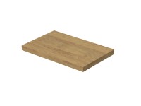 INTEDOOR Umývadlová doska BEE bez výrezu, š. 70 cm, dub Hickory