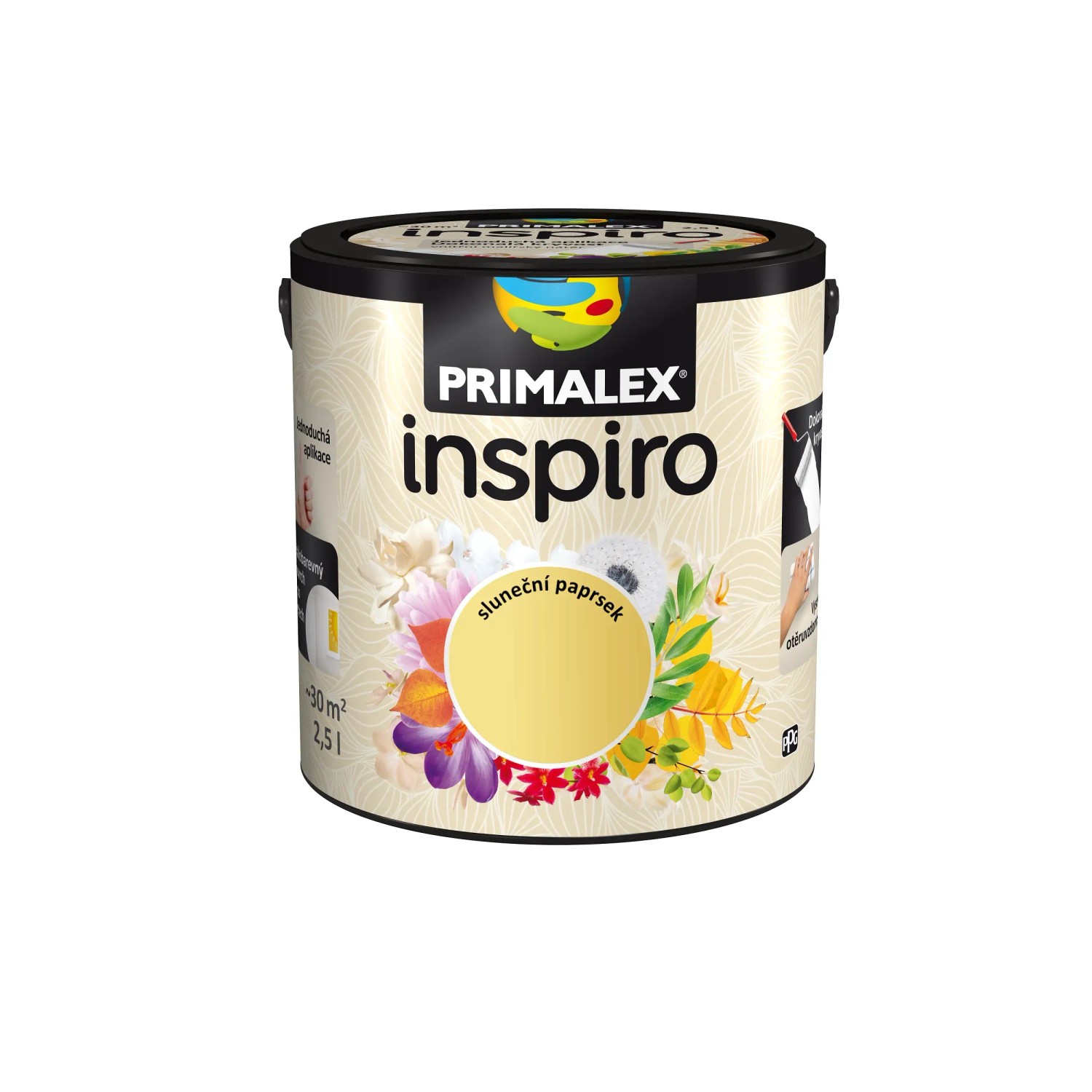 E-shop PRIMALEX Farebný vnútorný maliarsky náter Inspiro slnečný lúč 2,5 l