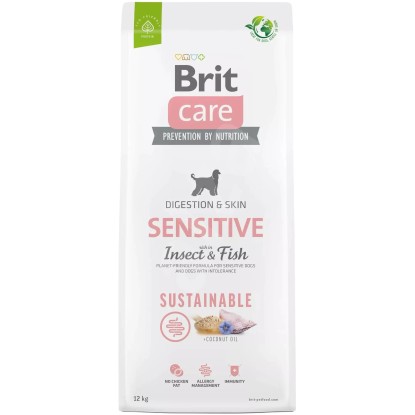 Brit Care Granule pre psov Sustainable Sensitive s rybou a hmyzom 12 kg